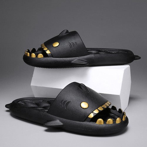Shark Slides Adult Cartoon Funny Slides Cute Shark Slippers for Women Men |  eBay