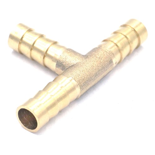 2pcs Fit 3-25mm Hose Barbed Equal Reduce Tee 3 Ways Brass Pipe Fitting - Picture 11 of 16