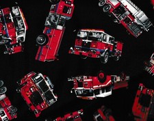 Firemen fire engines trucks Timeless Treasures fabric