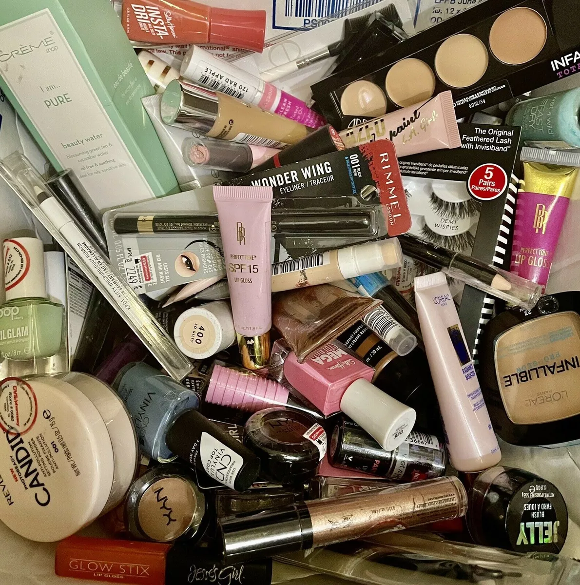 Makeup in a sale box