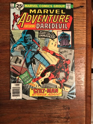 Marvel Comic Marvel Abenteuer mit Daredevil 1976 August #5 - Bild 1 von 3
