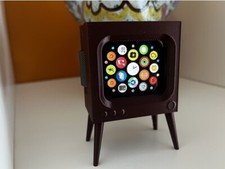 Charging Stand for Apple Watch Series 5 44mm Retro TV Novelty