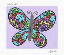 Butterfly Colors Needlepoint Kit or Canvas