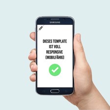 Vorlage 2026 100% mobile optimiert Aktionsvorlage Himmelblau mit Editor