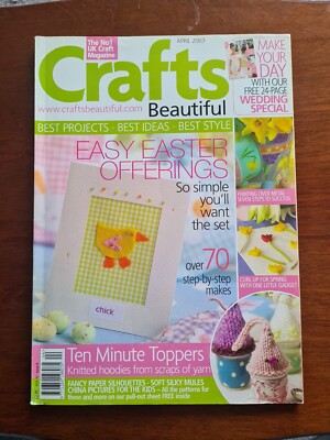 Basteln schöne Zeitschrift Ausgabe Nr. 8. April 2003, keine Gratisgeschenke, Basteln