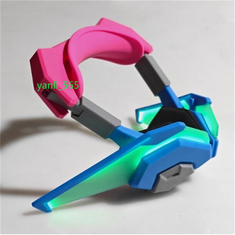 OVERWATCH2 Dva Bluetooth Wireless Earphones Cosplay Luminous Prop Game Headband - Image 3 of 4