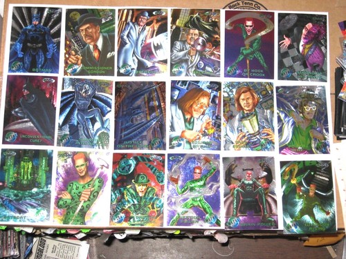 Batman Forever Metal Set 100 Cards by Fleer 1995 includes Checklist DC + A1 - 第 1/12 張圖片