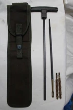 US Military Issue WW2 Korea Vietnam Era M1 Carbine Rifle Cleaning Kit Pouch Set