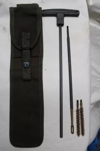 USGI US Military WW2 Korea Vietnam Era M1 Carbine Rifle Cleaning Kit Pouch Set