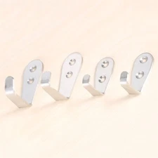 Stainless Steel Wall Mounted Hanger Hooks Kitchen Bathroom Clothes Towel Holder