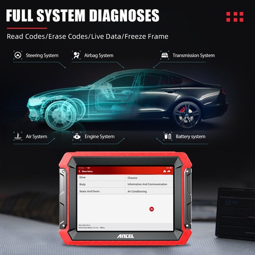 Escáner OBD2 para automóvil ANCEL DS600 todos los sistemas diagnóstico bidireccional codificación ECU TPMS - Imagen 7 de 11