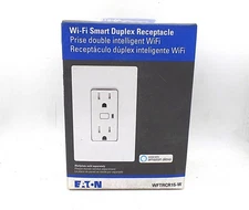 EATON WFTRCR15-W 15A 120V WIFI ALEXA SMART DUPLEX TR RECEPTACLE WHITE