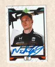 2026 DENNIS HAUGER 1/25 error NIKITA JOHNSON signed PARKSIDE PRONTO INDYCAR CARD