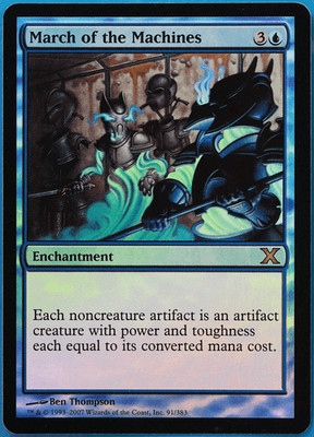 March of the Machines FOIL 10th Edition NM Blue Rare CARD (500351) ABUGames
