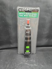 Commercial Electric Impact Punch Down Tool with 110 Blade 898110 New in Package