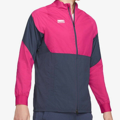 Nike FC AWF Track Jacket Mens Large Pink Blue Soccer Windbreaker CW5499-437