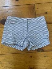 Crewcuts Frankie Girls Blue And White Stripe Shorts Size 10