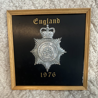 England Nottinghamshire Constabulary Police 1976 Badge Framed Display