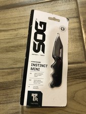 SOG Instinct Mini Fixed Blade Knife G10 Full Tang Neck Knife Sheath EDC Tactical