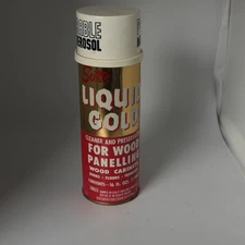 Vintage Scott's Liquid Gold Wood Cleaner 16oz Non-Aerosol Bottle 50% Full
