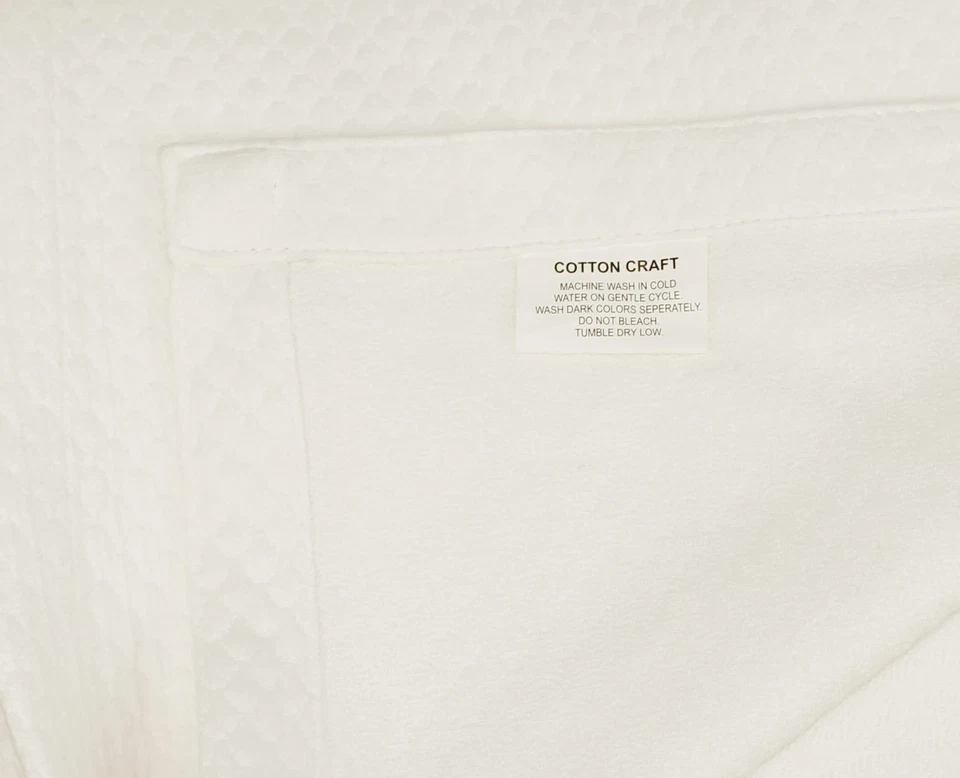 Manta de algodón suave - Felpa Francesa Matelassé Diamante - Térmica Todo Se... Foto 4 de 4