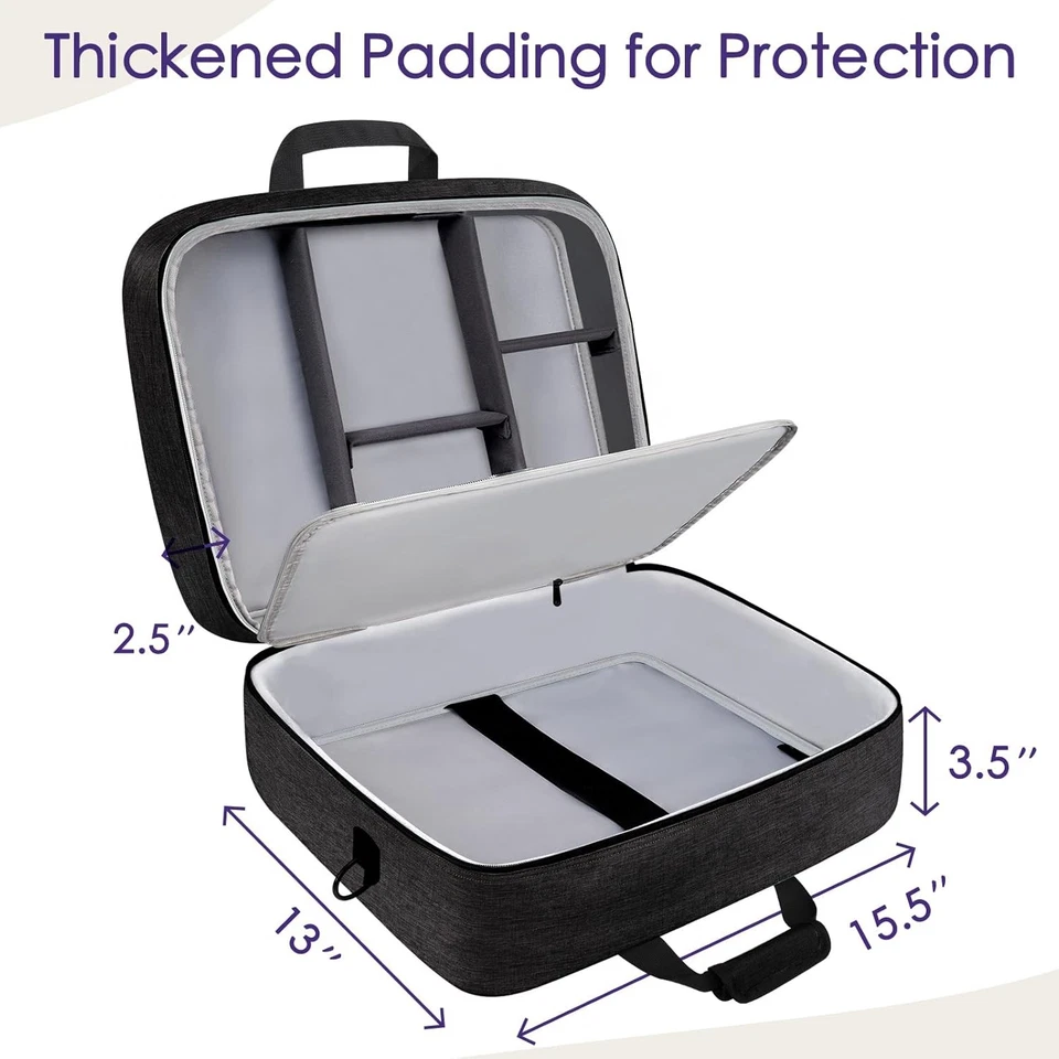 Audio Mixer Case (Size:15.5"X 13" X 6"), Protective DJ Mixer Bag with 10Mm Paddi - Image 3 of 4