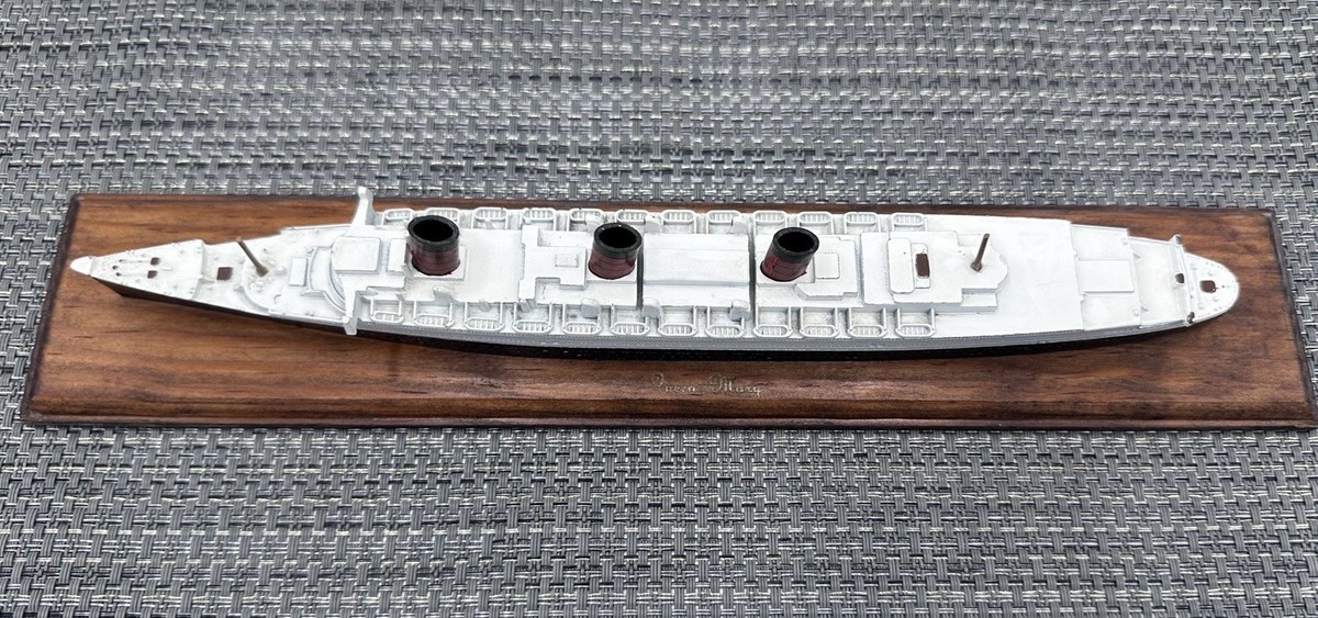 船・ボート Triang MINIC R.M.S. M-703 QUEEN MARY Vintage Triang Minic Queen Mary British 1936 Passenger Ship