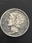 1942/1 Over 1 P Mercury Dime XF