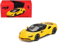 BBR BBRFER64031 1/64 Ferrari SF90 Giallo Modena Yellow with Black Top