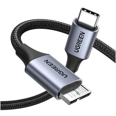 10 Gbps USB C auf Micro B Kabel 0.5M - Geflochtenes Nylon für Hohe Langlebigkeit