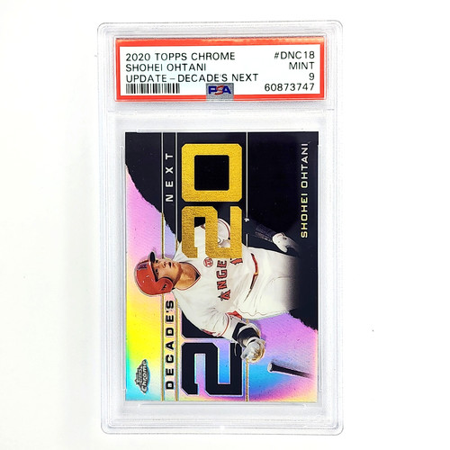 Shohei Ohtani PSA 9 2020 Topps Chrome Update Decades Next DNC-18 Angels