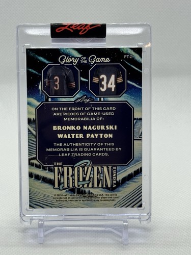 2025 Leaf Glory Of The Game “The Frozen Tundra” /25 Walter Payton | Bronko - Picture 2 of 2