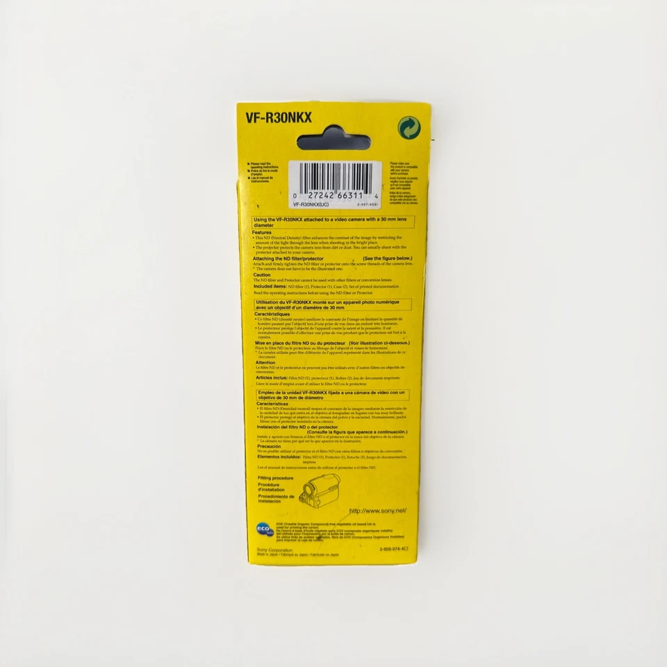 Sony VF-R30NKX ND filter kit New In Box - Image 2 of 2