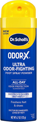 Dr. Scholl s Odor-X Ultra Odor Fighting Foot Spray Powder 4.7 oz