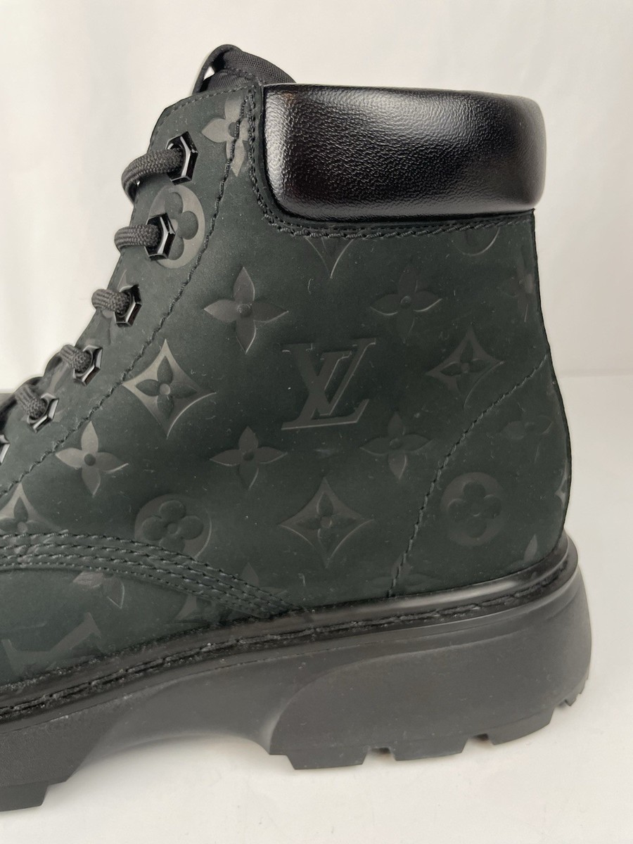 Louis Vuitton x NBA Black Leather Ankle Boots Men