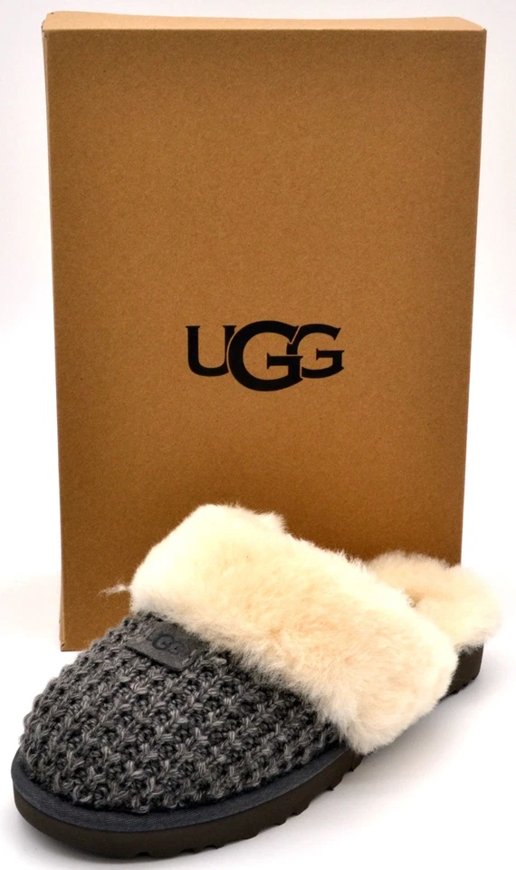 Zapatilla acogedora UGG para mujer | Carbón | 1117659-CHRC | Auténtica nueva