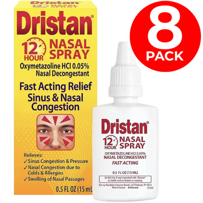 Dristan 12HR Nasal Spray Decongestant Fast Relief 0.5oz - 8 Bottle