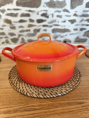Marmite Acier Émaillée Champion "Cousances Les Forges" Diamètre 29 Cm - Photo 1/4