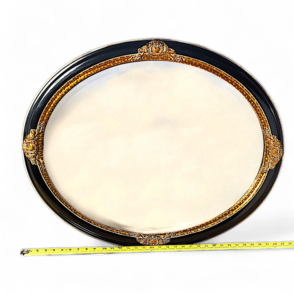 The Uttermost Company VTG Mirror - 32.5" " x 26.5" Mirror Beveled Black w/Gold - Image 3 of 4