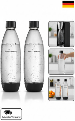 SodaStream DuoPack Fuse 2 x 1 Liter Kunststoffflaschen Spülmaschinenfest BP frei