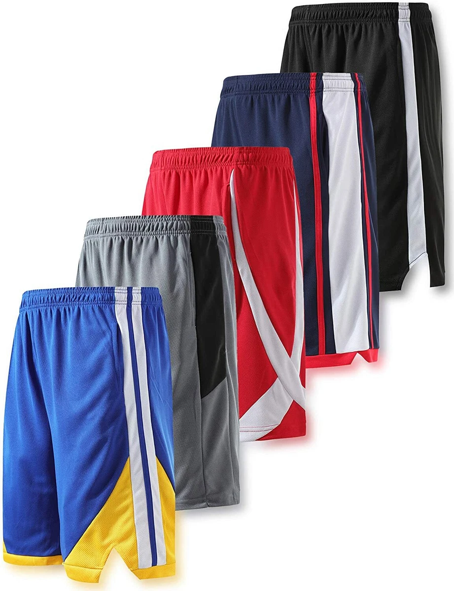 Liberty Imports Pack of 5 Men s Athletic Basketball Shorts with