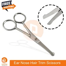 Ear Nose Mustache Beard Hair Trimming Safety Scissors Round Tip