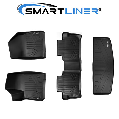 SMARTLINER Custom Fit Floor Mats Cargo Trunk Liner 2017-2021 GMC Acadia Bench