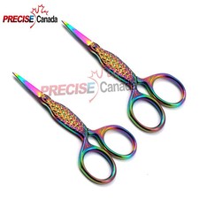NEW Pack Of 2 Mini Sewing Scissors 3.5'' Multi-Color Perfect Points FISH Design