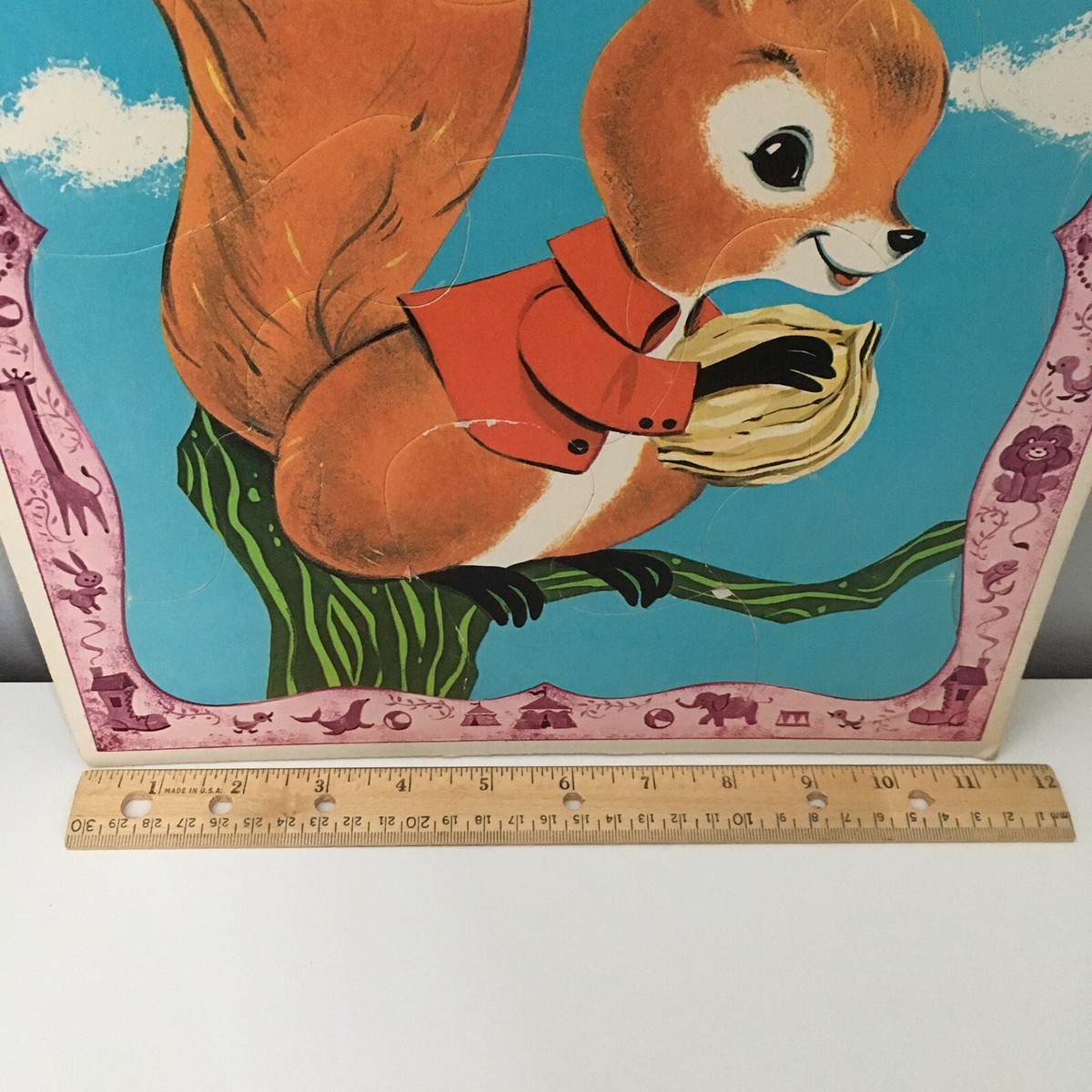 Pair Whitman Fuzzy Wuzzy Preschool Frame Tray Puzzles