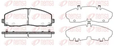 Remsa 1484.04 brake pad set, disc brake for Chrysler, Dodge, Fiat, Lancia, VW