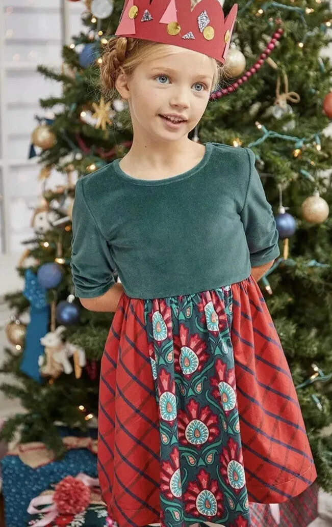 Matilda Jane IN THE SPIRIT Dress Size 6 Girls Christmas Green