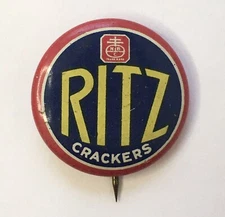 1936 Ritz Crackers National Biscuit Company Pin Pinback Button