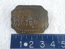 1976 American Express Co. Wells Butterfield  Co Hand Cast Belt Buckle 2B