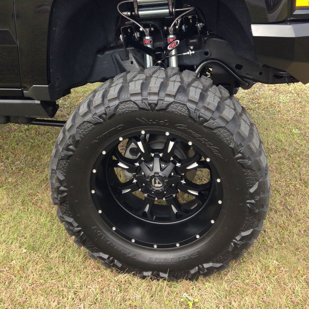 (Set of 4) Fuel D517 KRANK Wheels 18X9 6X135/6X5.5 +20mm Black Rims 18